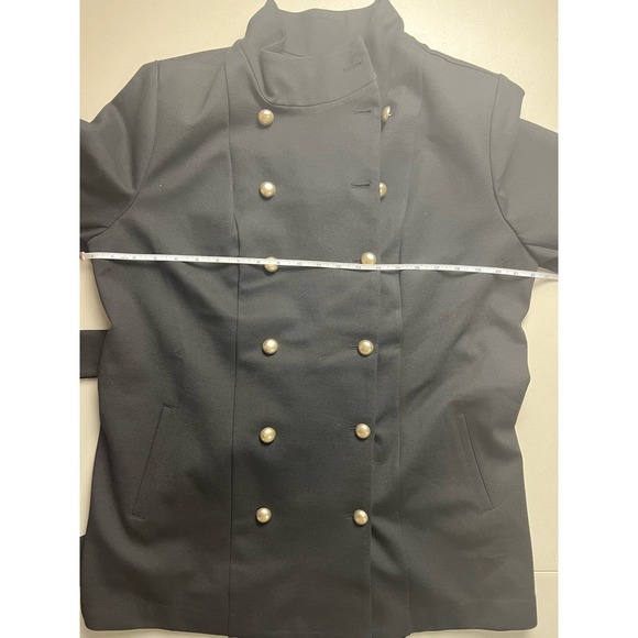 Studio Park x Shawn Killinger Double Button Ponte Coat BLACK SIZE L NWT - Picture 6 of 7